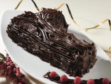 Tronco Helado de Chocolate.